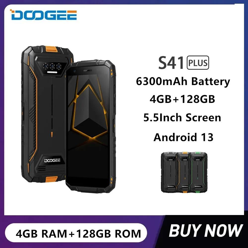 DOOGEE S41 ÷ ߰ 4G Ʈ, 5.5 ġ HD Ÿھ, 4GB + 128GB 13MP ī޶, ȵ̵ 13 ޴, 6300mAh ͸ NFC, ǰ